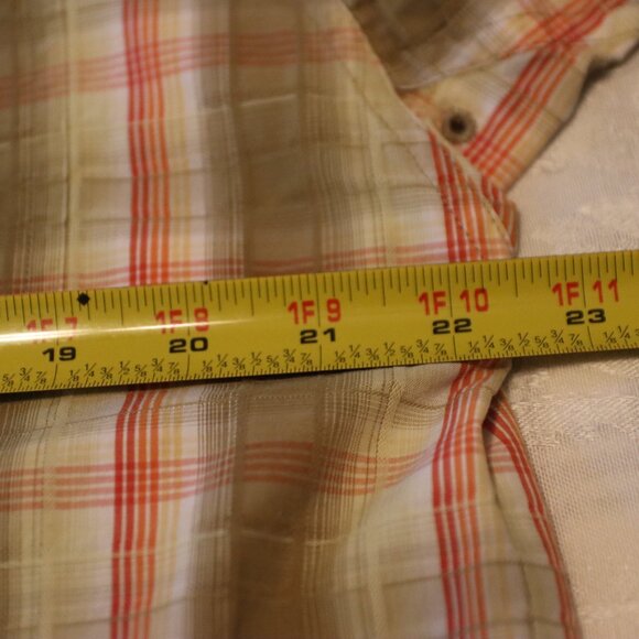 Ariat Men's Plaid Button Down Cotton/Polyester Blend Size Medium - Picture 9 of 16